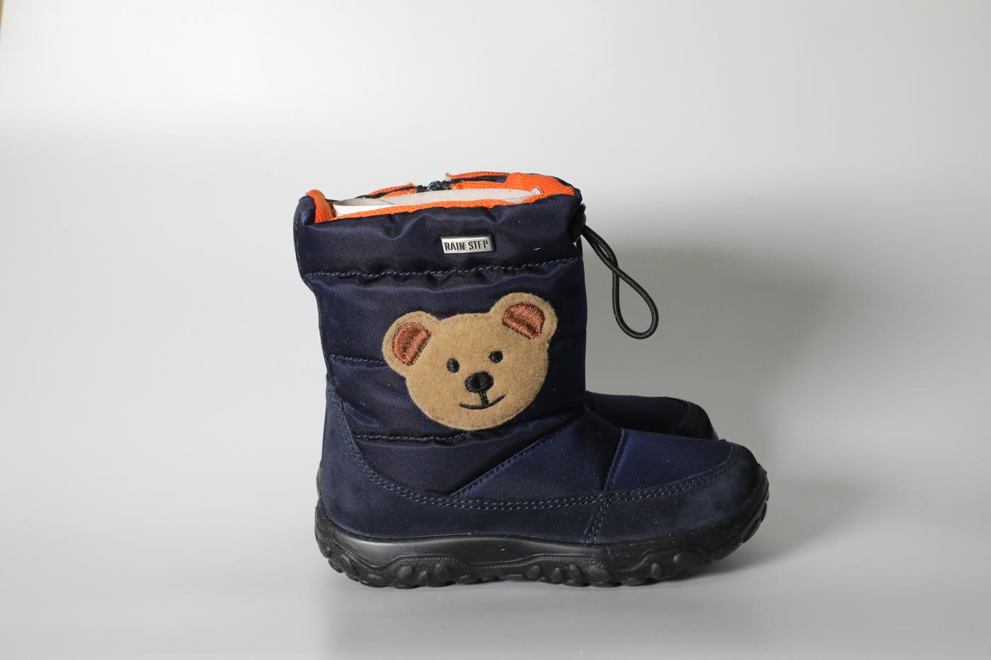 Blue bear rain boots